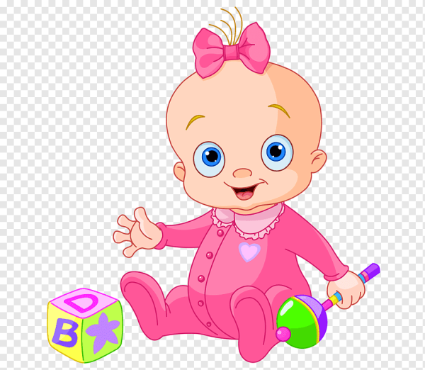 Девочка младенец мультяшная