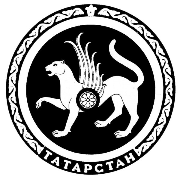 Герб Татарстана черно белый