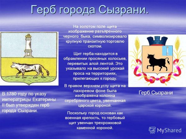 Герб города Сызрань Самарской области