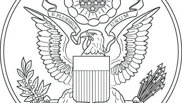 Герб США раскраска