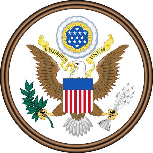 Печать США герб США