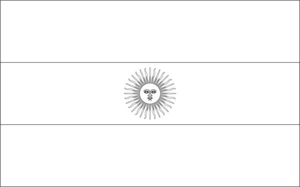 Аргентина флаг и герб раскраска