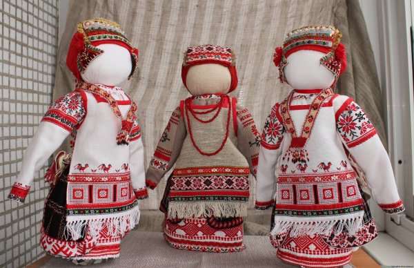 Тряпичная кукла народная Чувашская