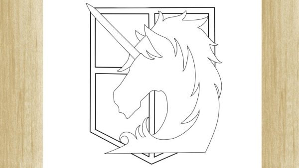 Знак полиции атака титанов