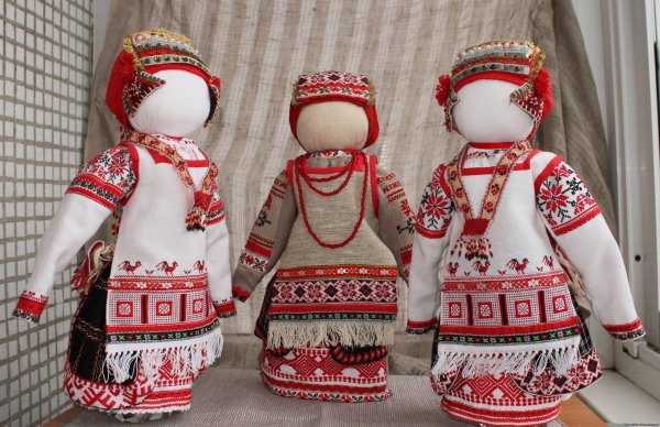Тряпичная кукла народная Чувашская