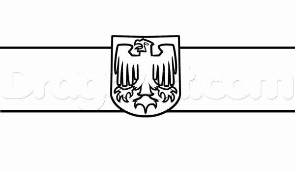 Флаг и герб Германии раскраска