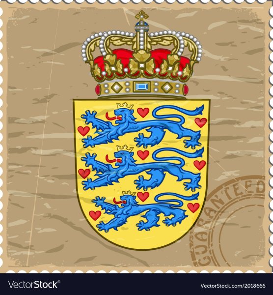 Герб Дании без фона