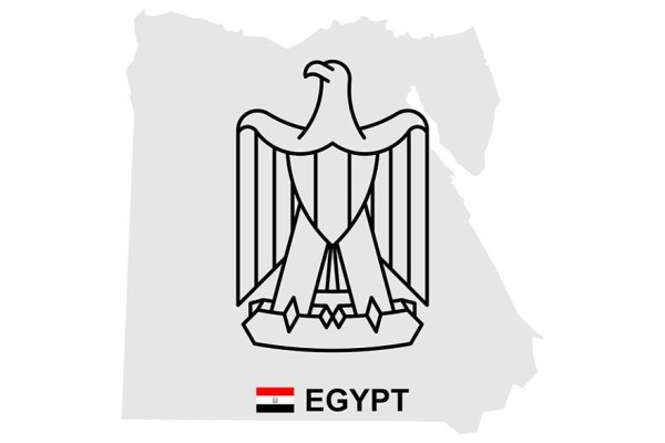 Герб Египта vector