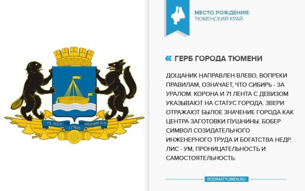 Герб города Тюмени