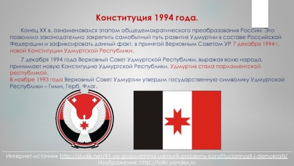Флаг и герб Удмуртии