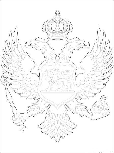 Герб России раскраска