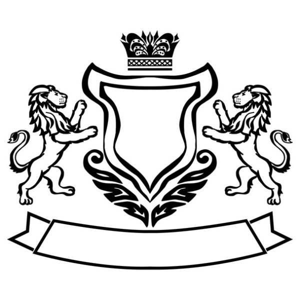 Лев герб вектор