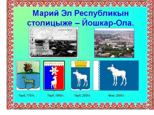 Йошкар-Ола герб и флаг