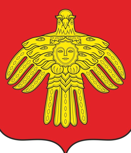 Флаг Республики Коми с гербом