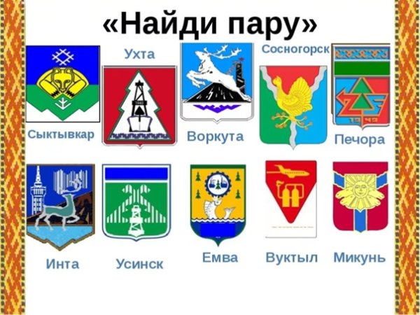 Гербы городов Республики Коми