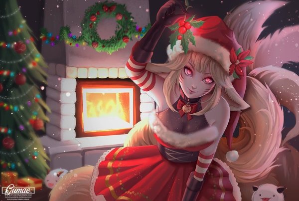 League of Legends Ahri Рождество
