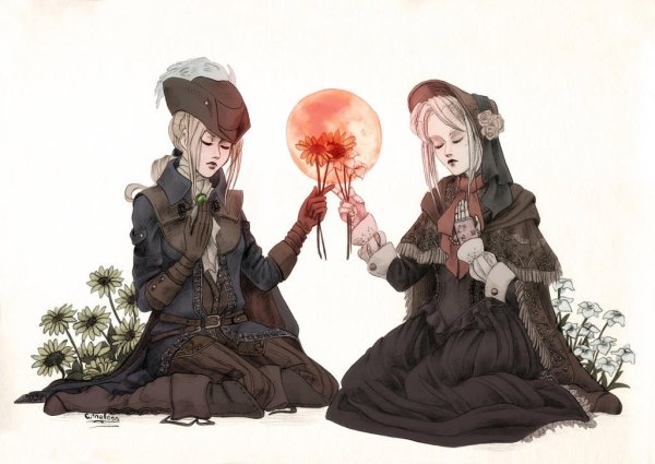 Bloodborne anime леди Мария и кукла