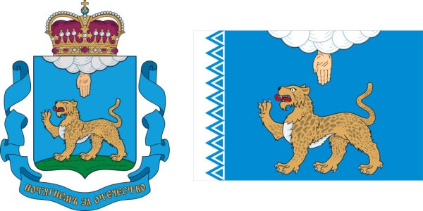 Флаг и герб Псковской области