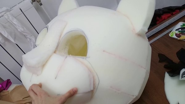 Ростовая кукла голова из поролона