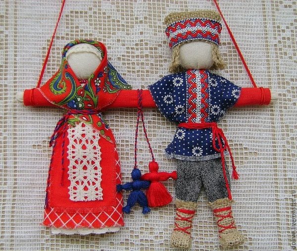 Народная кукла неразлучники