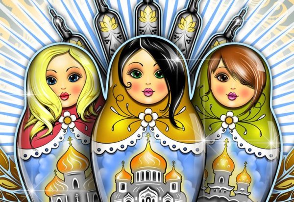 Стилизованная Матрешка