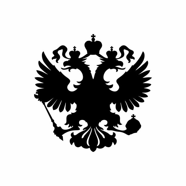 Двуглавый орёл герб России вектор