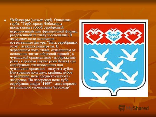Флаг города Чебоксары Чувашской Республики-Чувашии