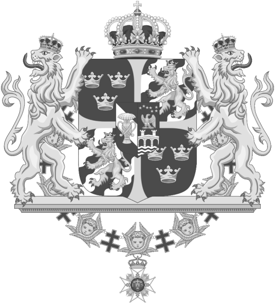 Герб Швеции раскраска