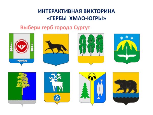 Гербы ХМАО-Югры городов ХМАО