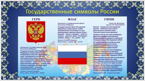Государствееннные символы Росси