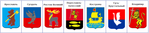Гербы городов золотого кольца
