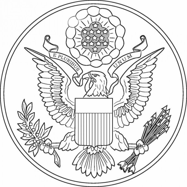 Печать США герб США