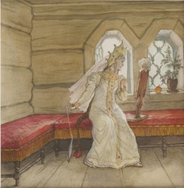 Сказка о мёртвой царевне и семи богатырях иллюстрации Борис Дехтерев