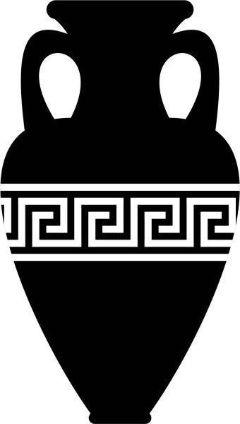Меандр на вазе Амфора