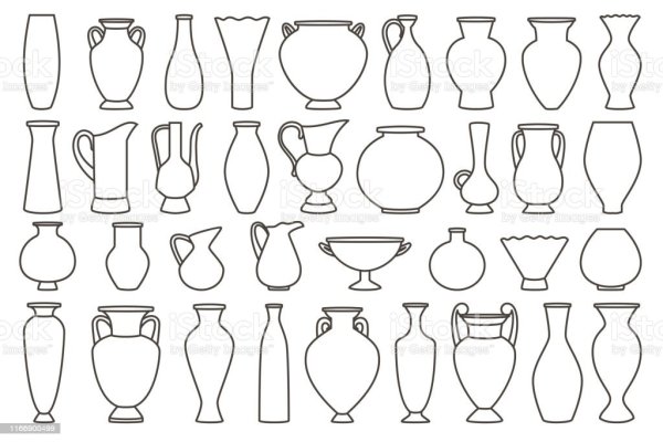 Трафареты греческая ваза (40 фото)