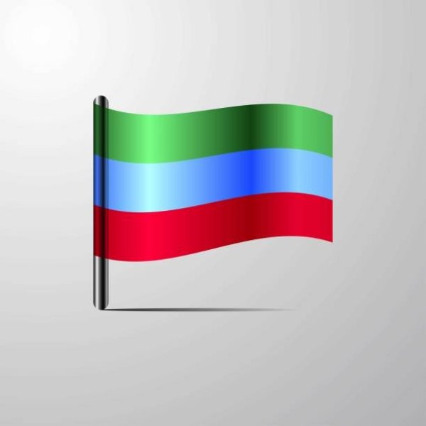 Флаг Дагестана вектор