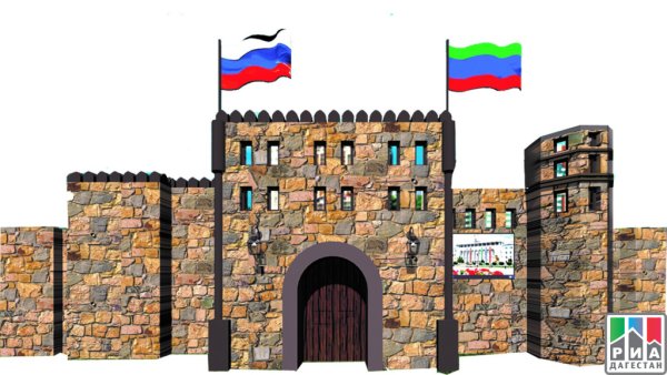 Дербент Нарын кала крепость вектор