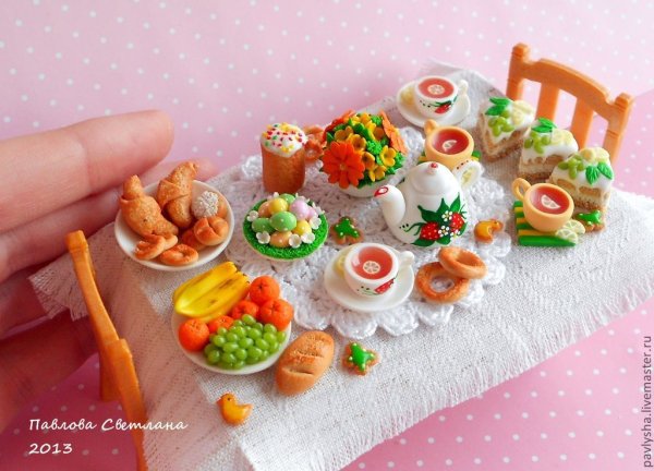 Угощение для кукол