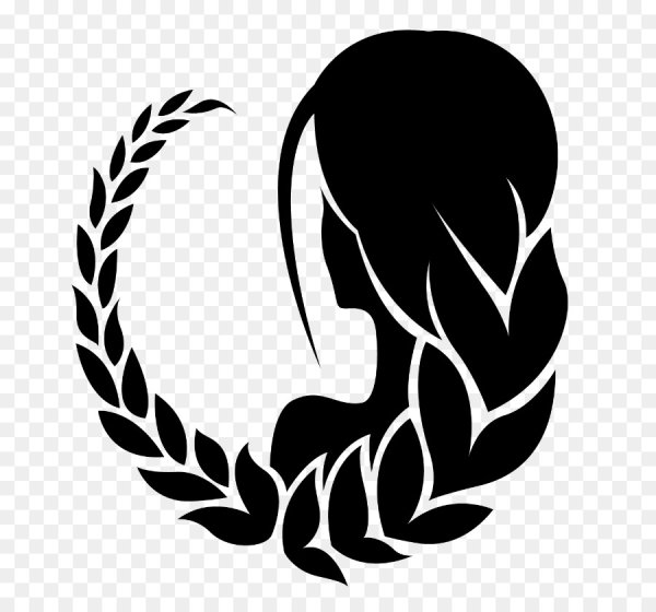 Дева знак зодиака черно белый