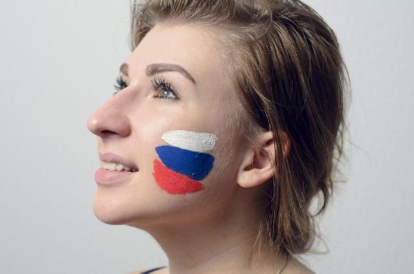 Флаг на лице