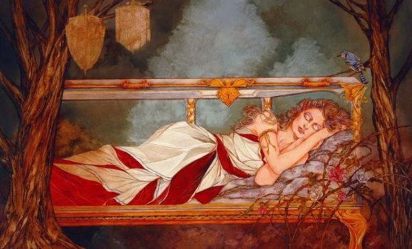 Прерафаэлиты Кольер спящая красавица