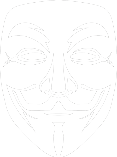 Трафареты маска анонимуса под лицо (38 фото)