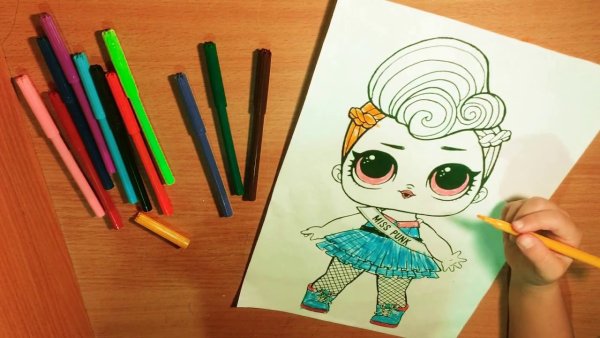 Фломастеры кукла ЛОЛ
