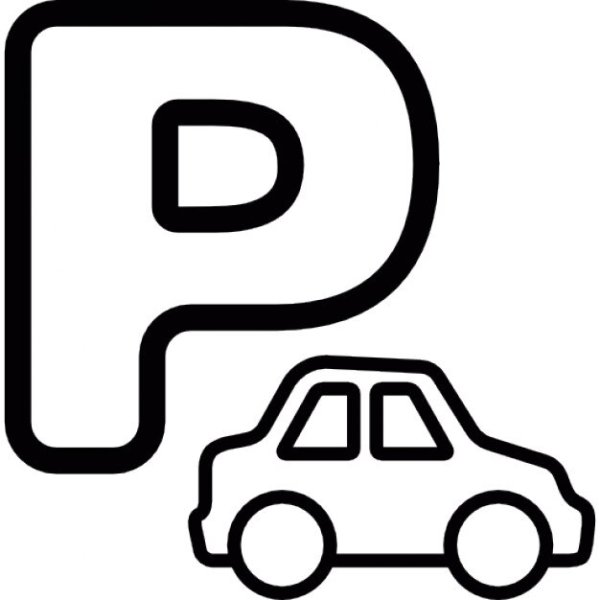 Парковка раскраска для детей
