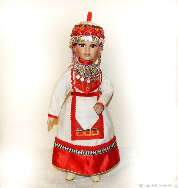Чуваши национальный костюм куклы