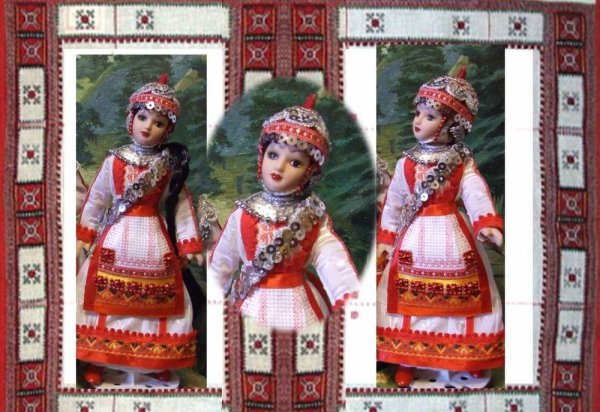 Кукла Эля в чувашском костюме Грозном