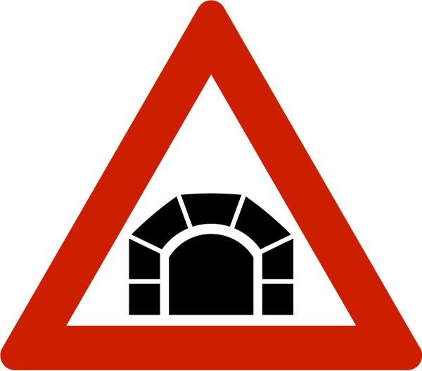 Дорожный знак тоннель
