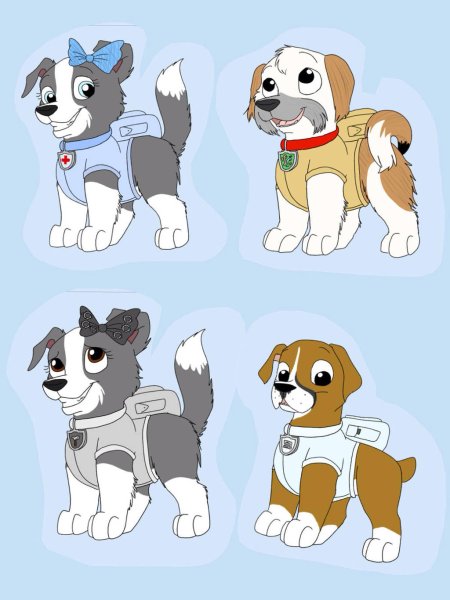 Paw Patrol имена щенков