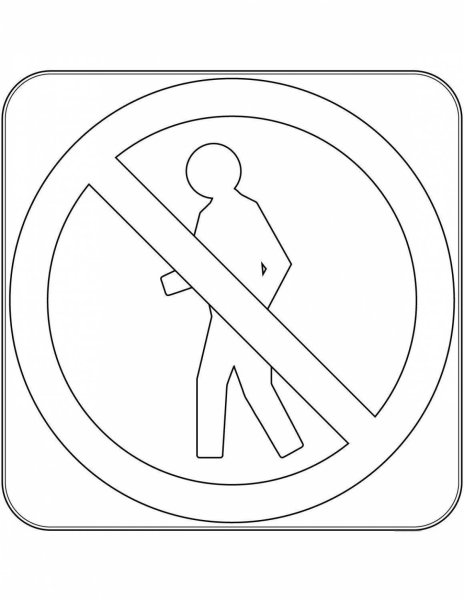 Трафареты дорожные знаки движение запрещено (44 фото)