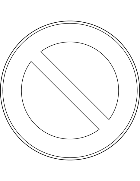 Знак парковка раскраска